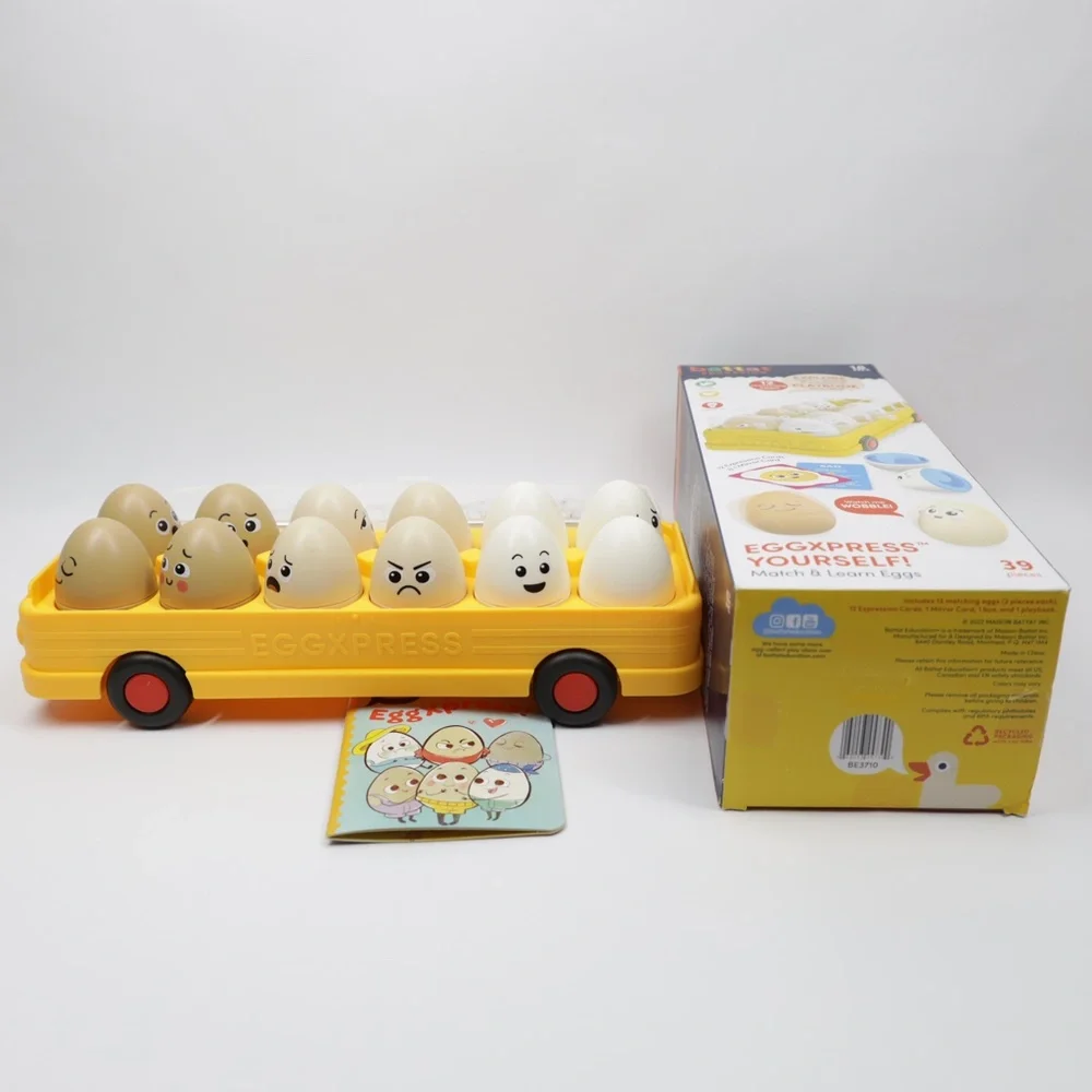 Battat Education EggXpress Yourself!‎ Match & Learn Eggs 18m+ NEW